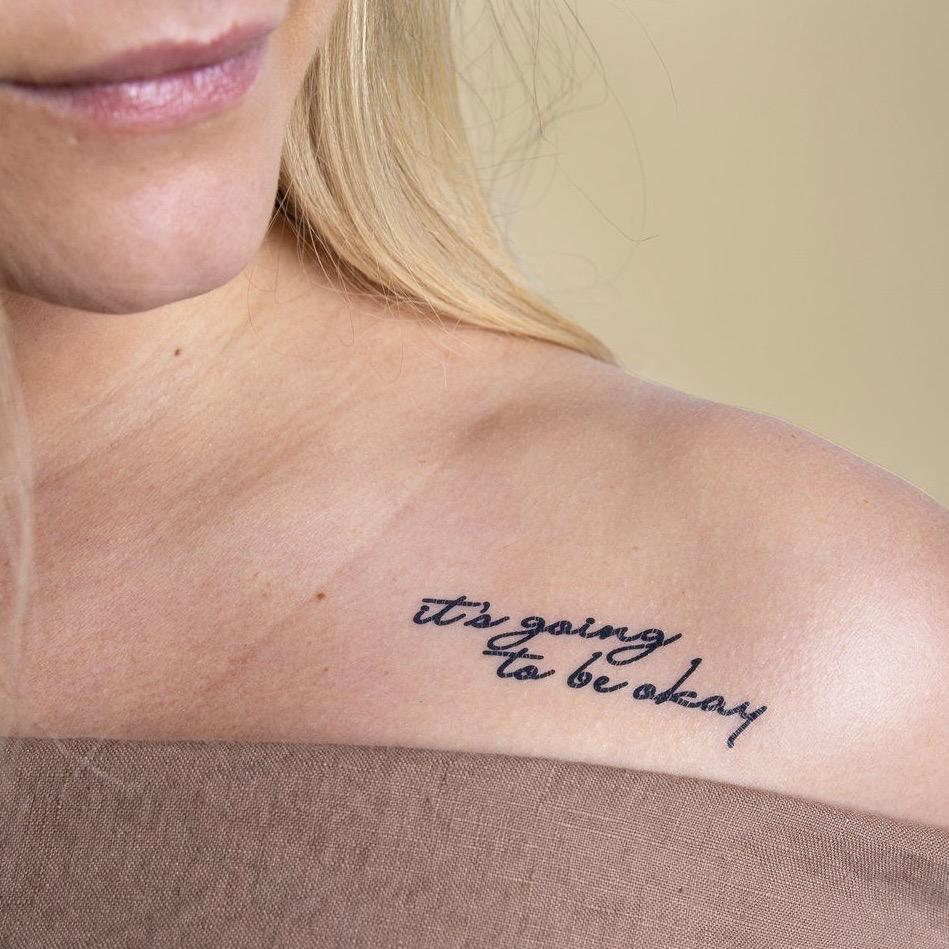 It's Going To Be Okay Manifestation Tattoo Temporary Tattoos Conscious Ink