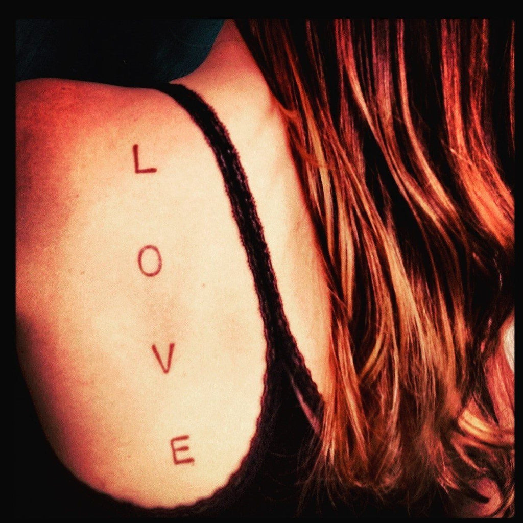 LOVE Oversized Ink Manifestation Tattoo Temporary Tattoos Oversized Conscious Ink