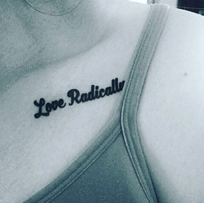 Love Radically Manifestation Tattoo Temporary Tattoos Conscious Ink
