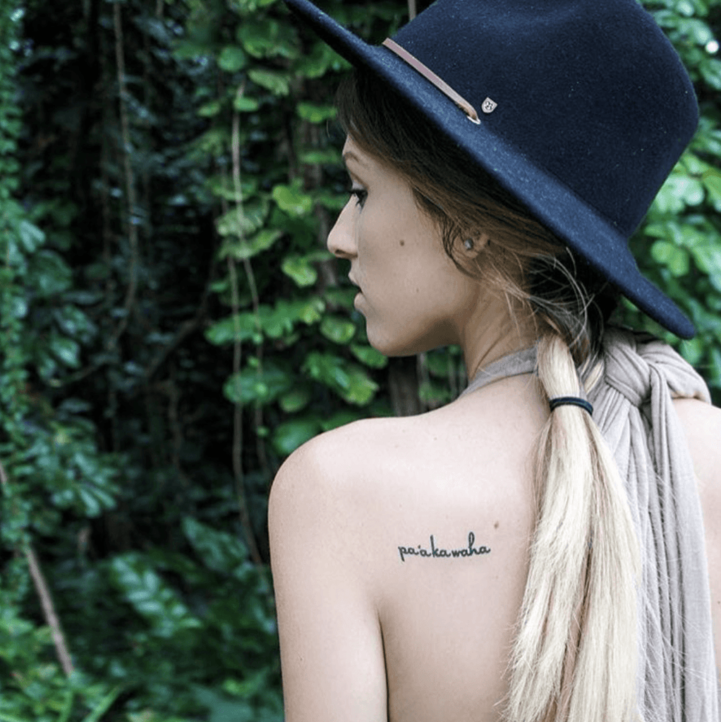 Pa'a Ka Waha (Observe, Be Silent, Learn) Manifestation Tattoo Temporary Tattoos Conscious Ink