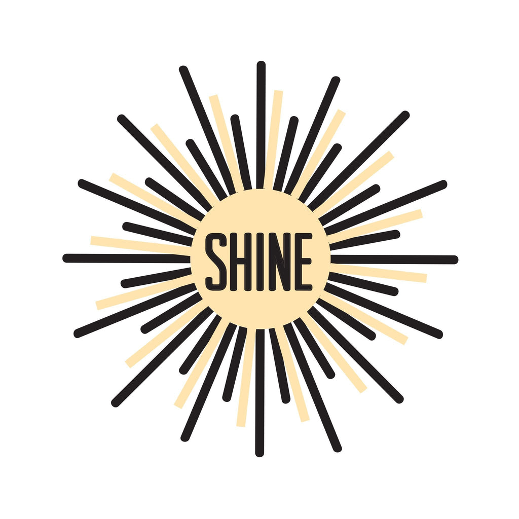 Shine (black) Manifestation Tattoo Temporary Tattoos Conscious Ink