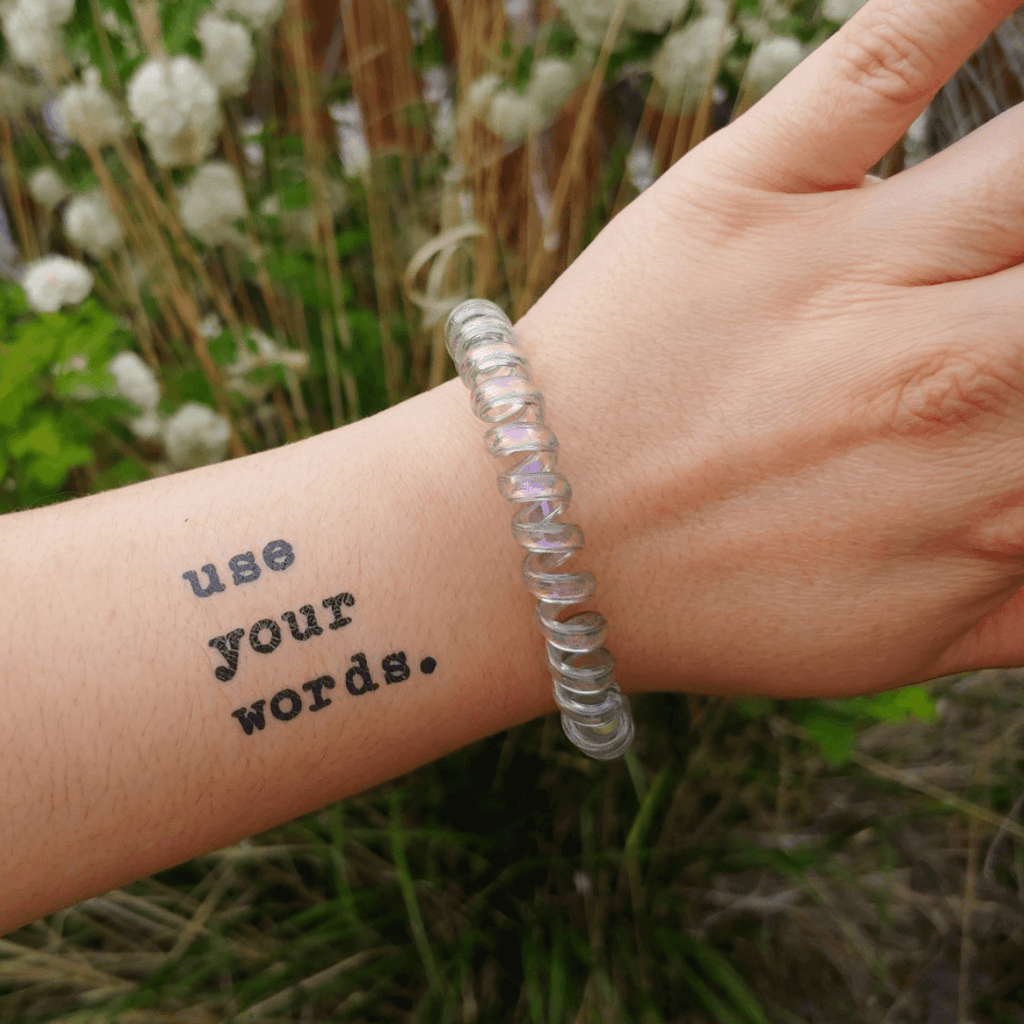 Use your words Manifestation Tattoo Temporary Tattoos Conscious Ink