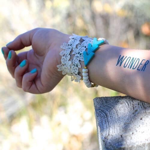 Wonder Manifestation Tattoo Temporary Tattoos Conscious Ink